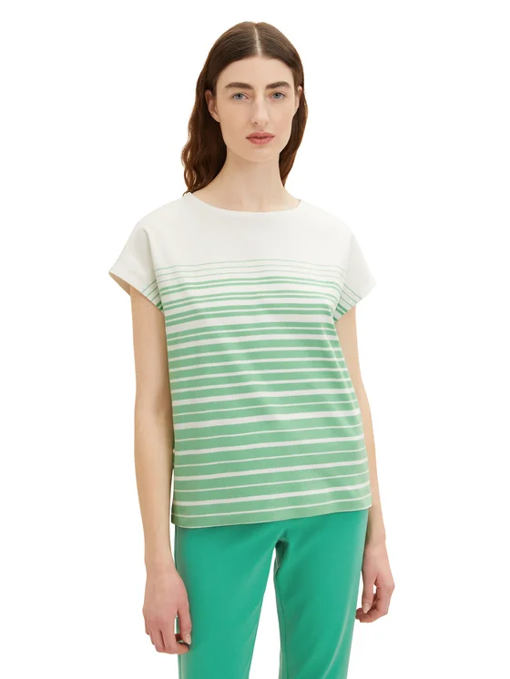 Tom Tailor Bluse 1035480 Grün Regular Fit
