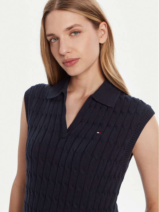 Tommy Hilfiger Tommy Hilfiger Džemper WW0WW45655 Tamnoplava Regular Fit