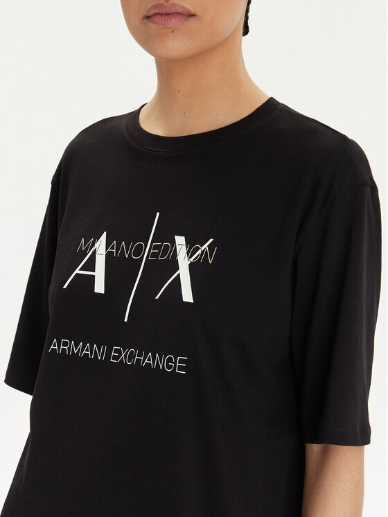 Armani Exchange Armani Exchange Sukienka codzienna 3DYA79 YJ3RZ 1200 Czarny Relaxed Fit