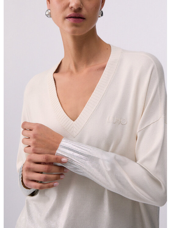Liu Jo Liu Jo Maglione TA6183MS49ID6129 Bianco Regular Fit