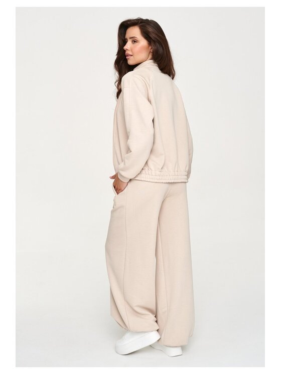 Makadamia Makadamia Dres M950 Beżowy Loose Fit