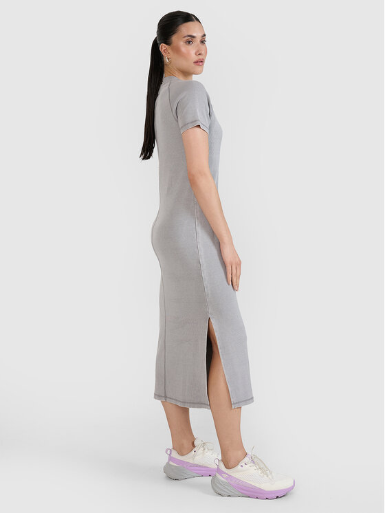 4F 4F Sukienka letnia MIDSHOP TEXTILE Szary Slim Fit