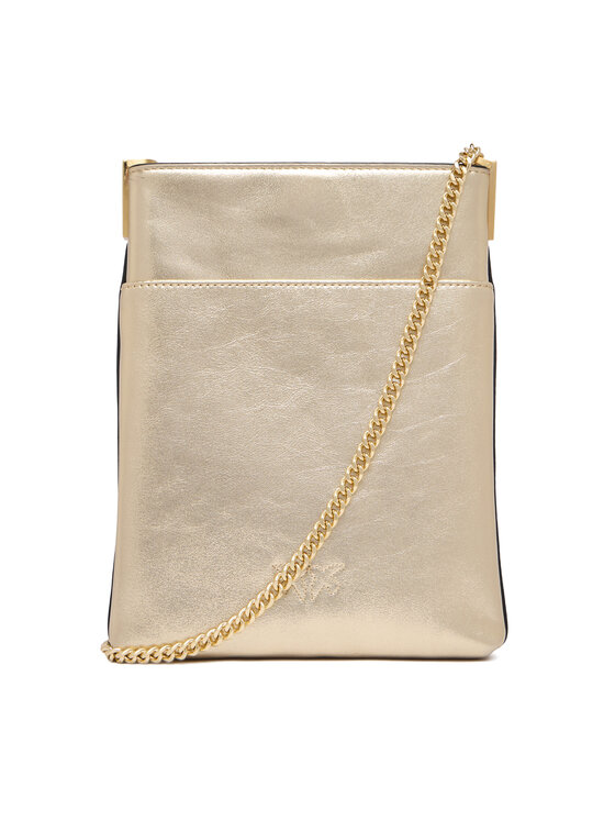 PINKO PINKO Ročna torba Flat Satchel AI 25-26 PCPL 105352 A2O9 Zlata