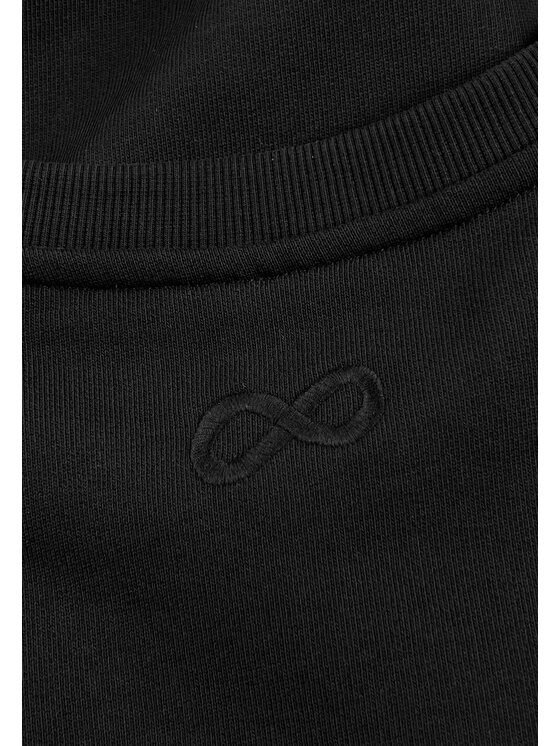 PROSTO. PROSTO. Bluza Jacquard Label Czarny Oversize