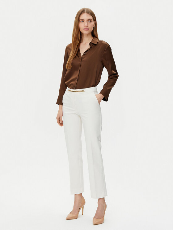 Marciano Guess Marciano Guess Hlače 5GGB17 7311A Bijela Regular Fit