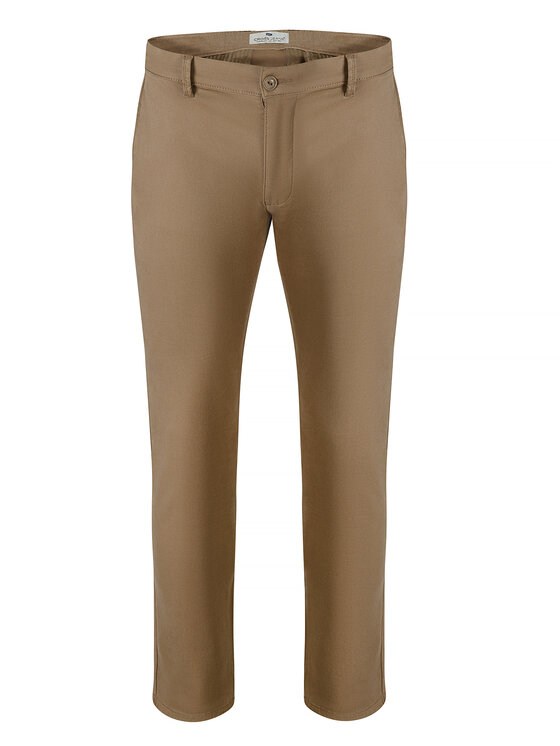 Cross Jeans Cross Jeans Chinosy E 120-169 Beżowy Tapered Leg