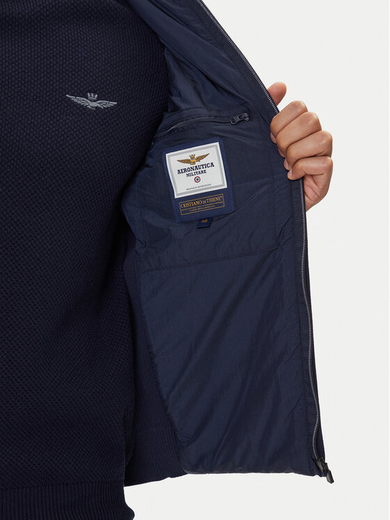Aeronautica Militare Aeronautica Militare Übergangsjacke 252AM1383UCL00001 Dunkelblau Regular Fit