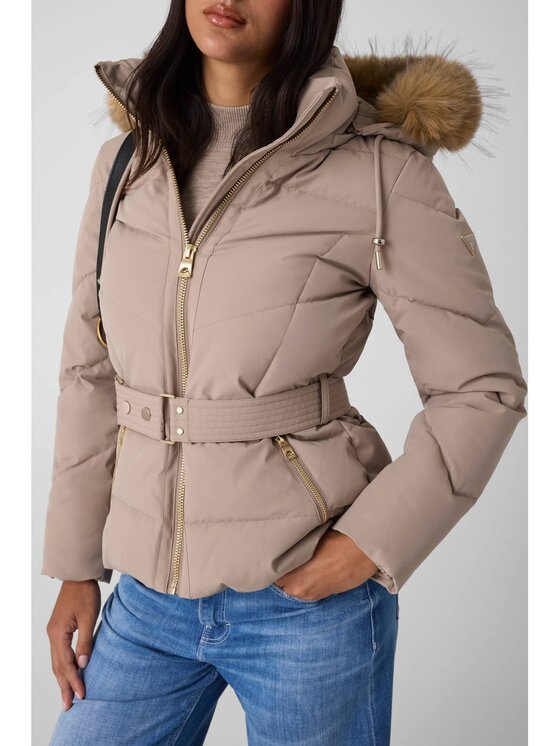 Guess Guess Bunda pro přechodné období 184824 Béžová Classic Fit