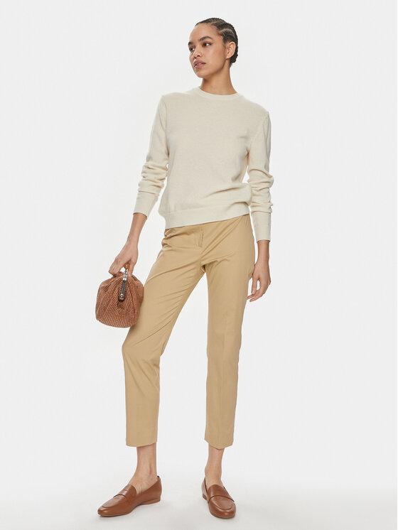 Weekend Max Mara Weekend Max Mara Pantaloni di tessuto Cecco 2415131032 Marrone Slim Fit