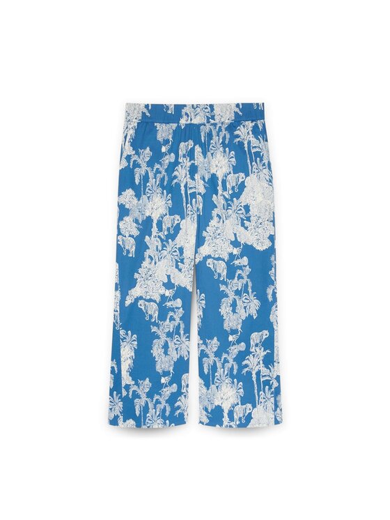 Fiorella Rubino Fiorella Rubino Pantaloni di tessuto P140T004858N0S1 Blu Over Fit