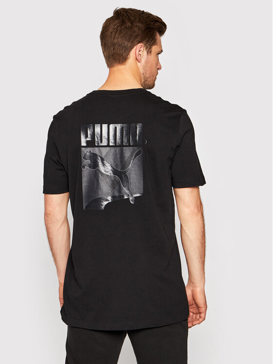 Puma Puma Majica Tfs Graphic Tee 597614 Črna Regular Fit