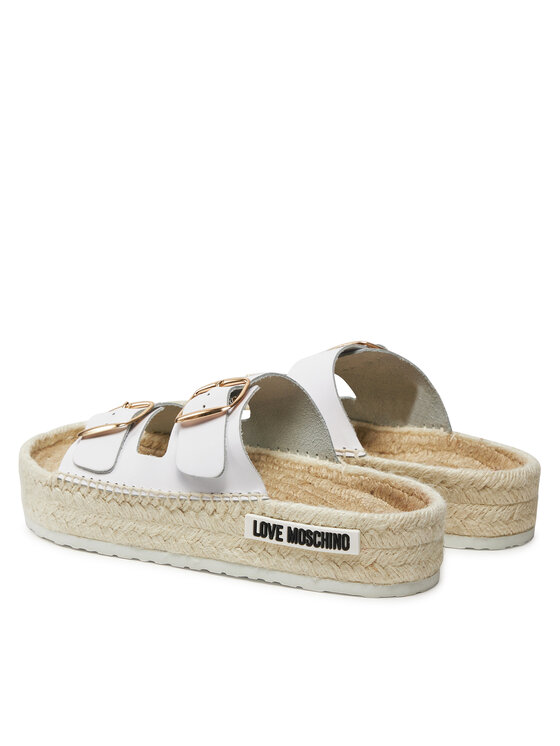 LOVE MOSCHINO Pantoletten JA28233G0IIA0100 Weiß | Modivo.de