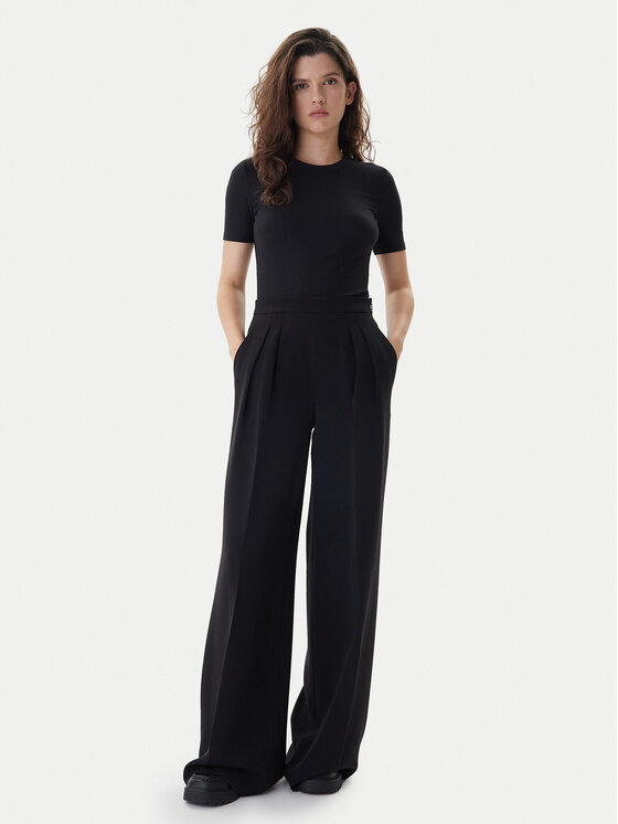 Calvin Klein Calvin Klein Тишърт LV044D246G Черен Slim Fit