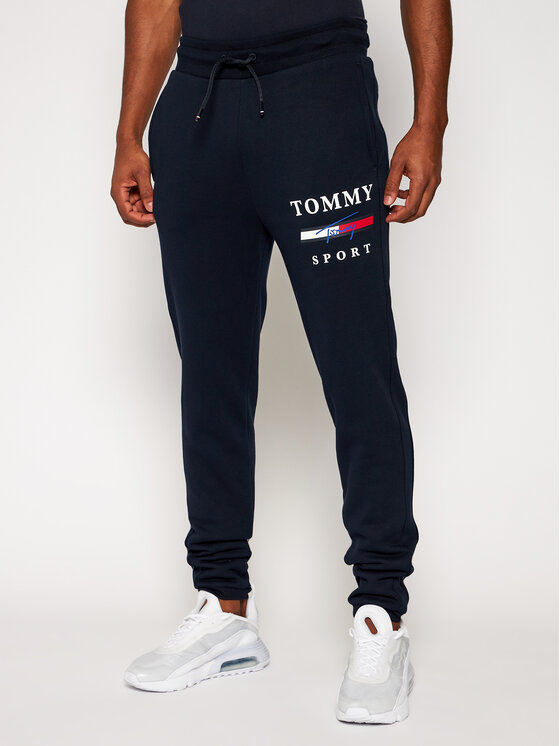 Tommy Sport Pantalon jogging Graphic S20S200588 Bleu marine