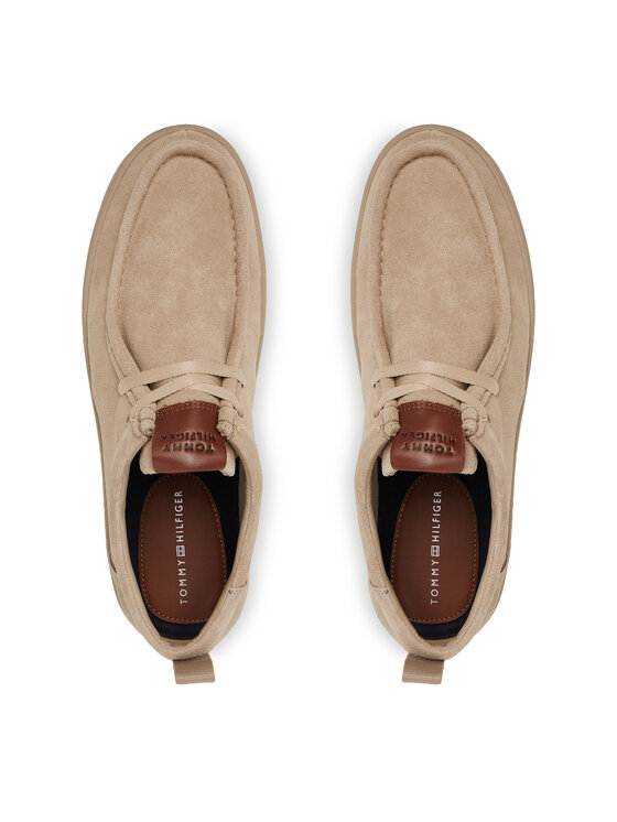 Tommy Hilfiger Tommy Hilfiger Īsi apavi Modern Light Suede Moc Toe Shoe FM0FM05501 Bēšs
