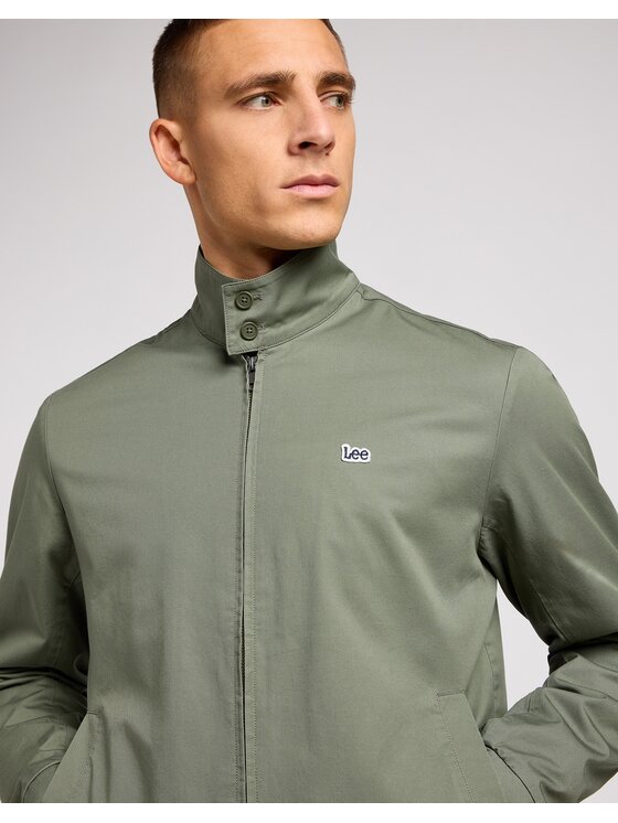 Lee Lee Kurtka przejściowa Harrington Jacket Olive Grove Zielony Regular Fit