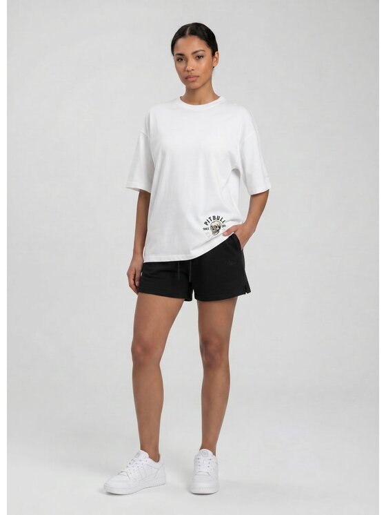 PITBULL PITBULL T-Shirt SKULL SURF Biały Regular Fit