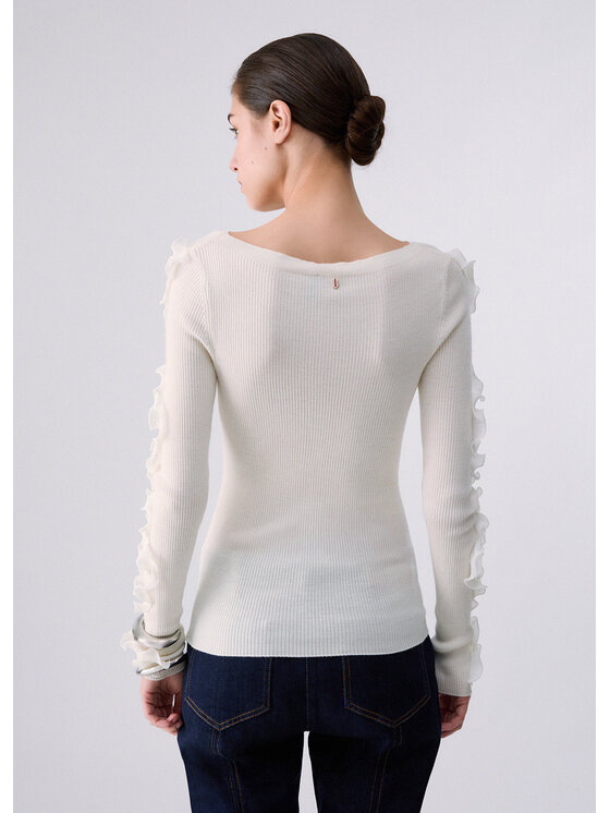 Liu Jo Liu Jo Maglione CF6042MA82O10701 Bianco Regular Fit