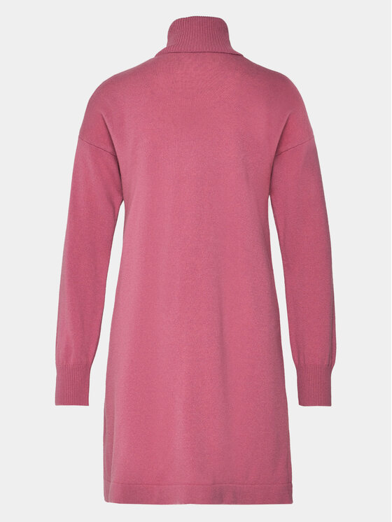 Sisley Sisley Rochie tricotată 1044MV00L Roz Slim Fit