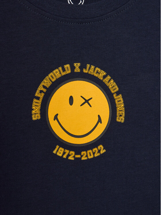 Jack&Jones Junior Jack&Jones Junior Блуза Smileyworld 12223448 Тъмносин Regular Fit
