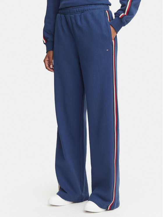 Tommy Hilfiger Donji dio trenerke UW0UW06628 Plava Wide Leg