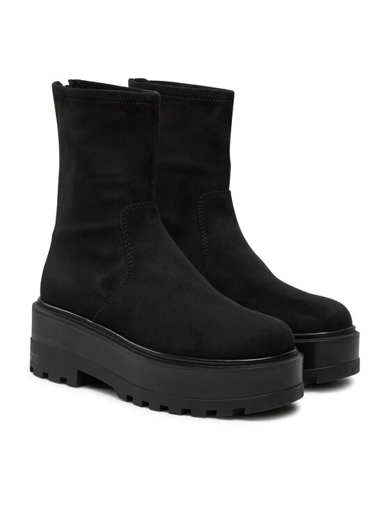 Calvin Klein Jeans Calvin Klein Jeans Škornji Flatform Zip Mg Ss YW0YW01602 Črna