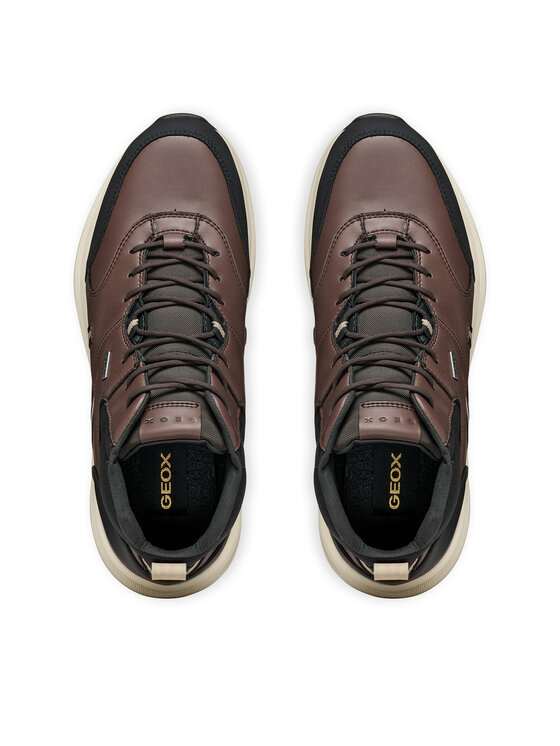 Geox Geox Schnürschuhe U Senales B Abx U66M2A 000BC C6005 Dunkelbraun