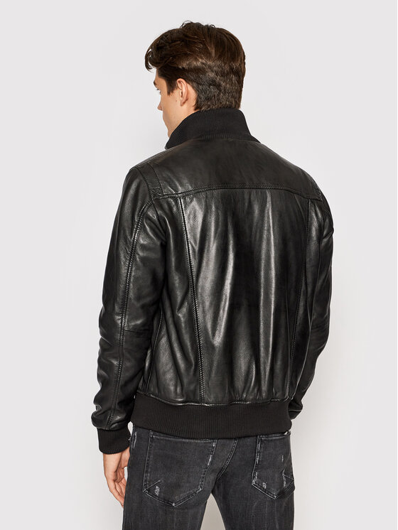 Serge Pariente Serge Pariente Lederjacke Dany Schwarz Regular Fit