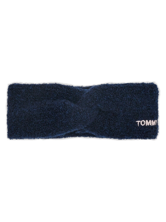 Tommy Hilfiger Textilná čelenka AW0AW14041 Tmavomodrá