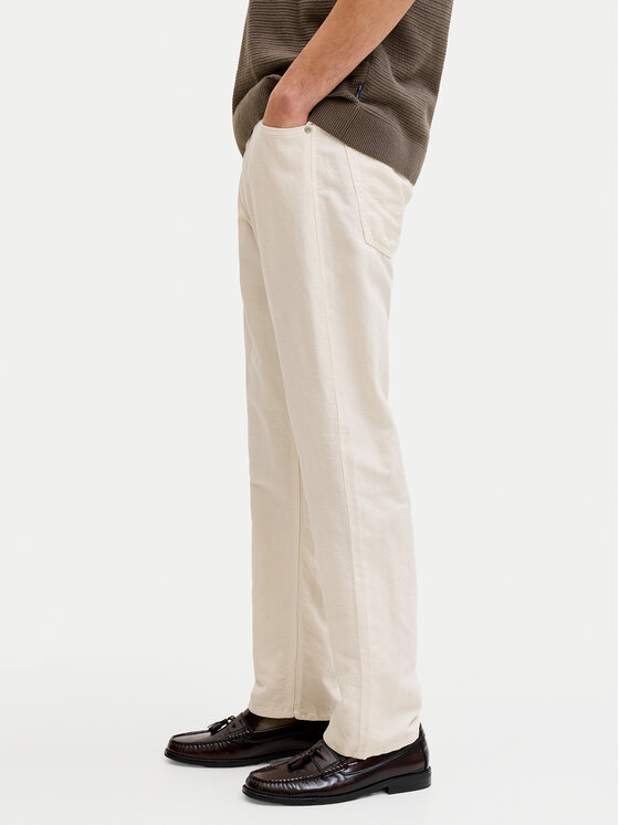 Jack & Jones Jack & Jones Szövet nadrág Chris 12293296 Világos bézs Loose Fit