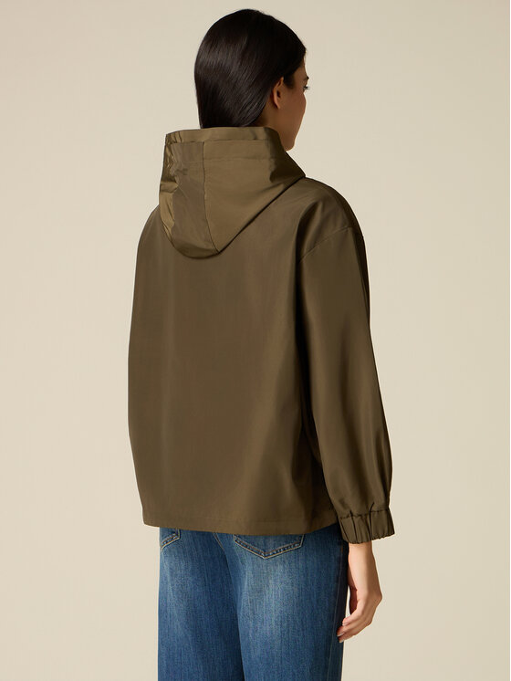 Oltre Oltre Cappotto invernale 0010J000162N035 Verde Baggy Fit