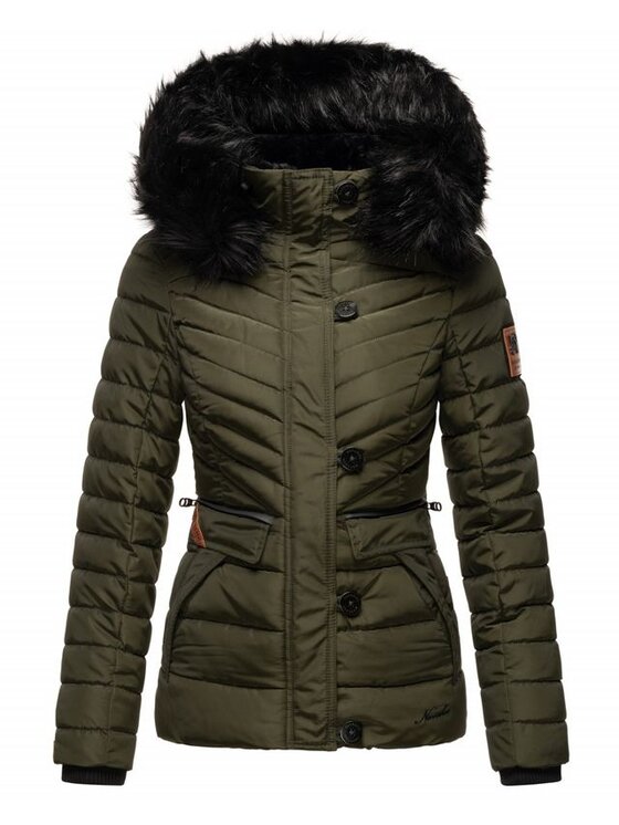 Navahoo Navahoo Kurtka zimowa Wisteriaa Zielony Casual Fit