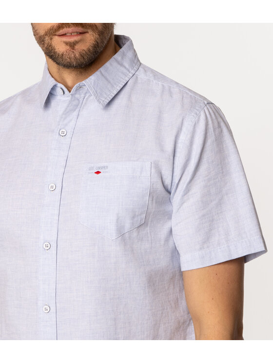 Lee Cooper Lee Cooper Koszula WALTER2 1106 Niebieski Slim Fit