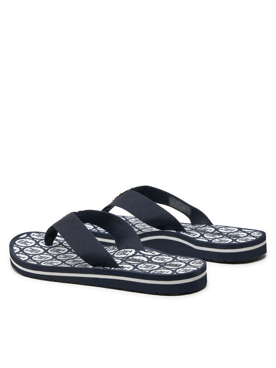 Tommy Hilfiger Tommy Hilfiger Žabky Th Emblem Beach Sandal FW0FW07900 Tmavomodrá
