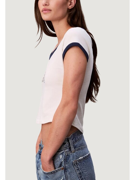 Calvin Klein Jeans Calvin Klein Jeans Canottiera SS PM C GRPHC SCP NK Bianco Casual Fit