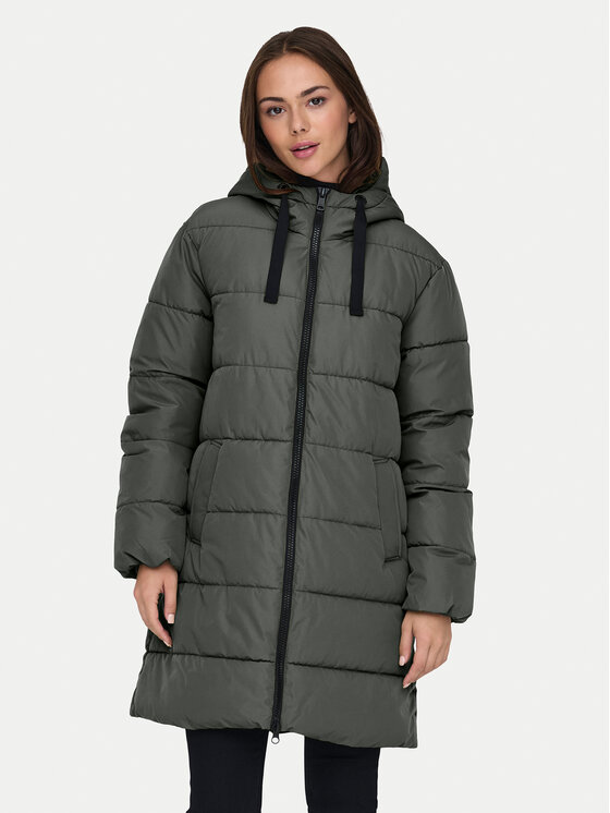 ONLY ONLY Zimní bunda Clair 15323232 Šedá Regular Fit