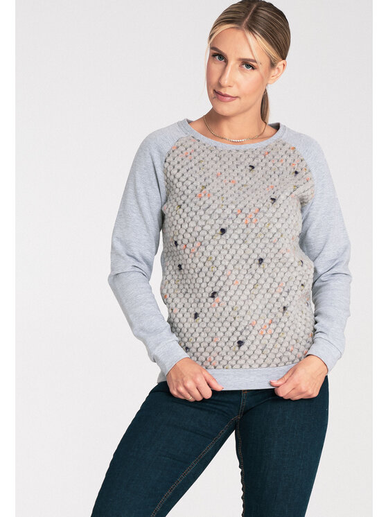 FIGL FIGL Bluza M1046 Szary Regular Fit