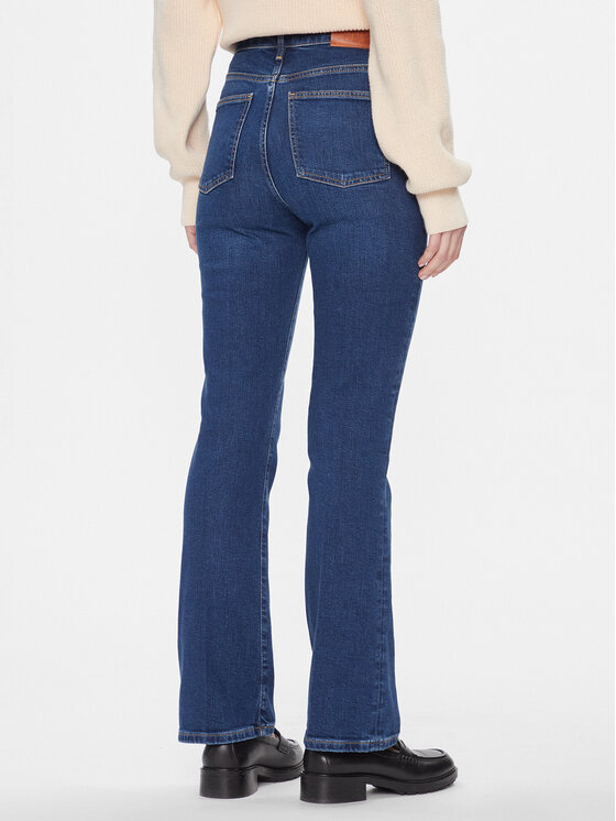 Tommy Hilfiger Tommy Hilfiger Traperice WW0WW40649 Tamnoplava Bootcut Fit