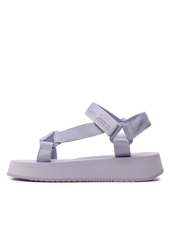 Calvin Klein Jeans Calvin Klein Jeans Sandali Sandal Velcro Webbing In Mtl YW0YW01480 Viola