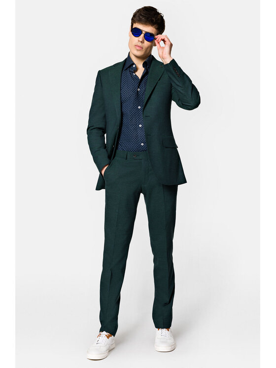 Lancerto Lancerto Garnitur Richmond GA073123000001 Zielony Slim Fit
