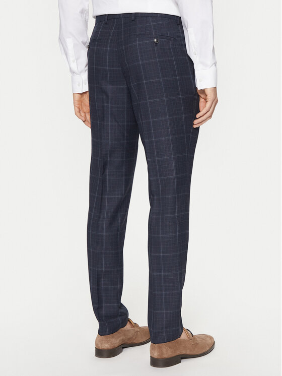 BOSS BOSS Garnitur H-Huge 50518097 Granatowy Slim Fit
