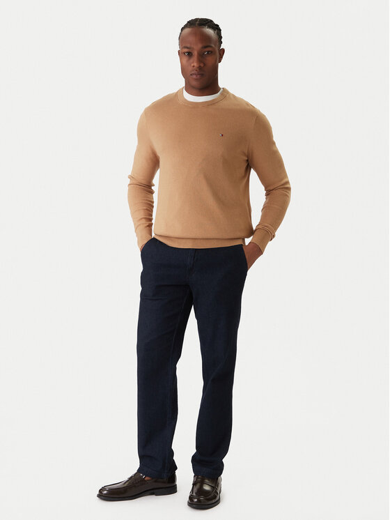 Tommy Hilfiger Tommy Hilfiger Pulover MW0MW28046 Bej Regular Fit