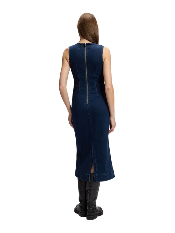 Lee Lee Sukienka jeansowa 112385702 Granatowy Regular Fit