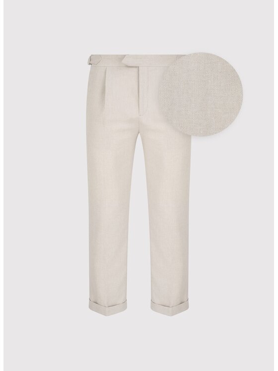 Pako Lorente Pako Lorente Spodnie materiałowe P25SF-WX-003 Beżowy Regular Fit