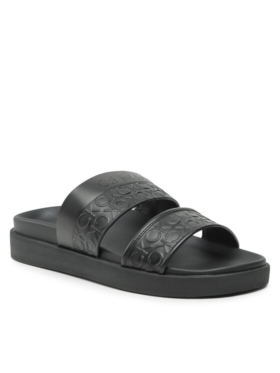 Calvin Klein Calvin Klein Šlepetės Ergo Slide - Hf Mono HW0HW01535 Juoda