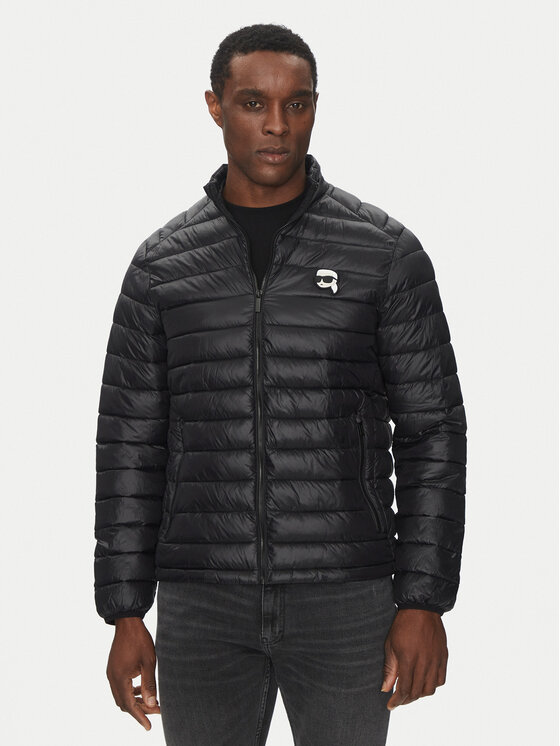 KARL LAGERFELD KARL LAGERFELD Bunda pro přechodné období 505710 500590 Černá Regular Fit
