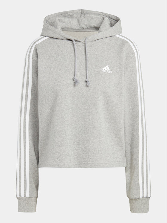 adidas adidas Majica dugih rukava Essentials 3-Stripes IC9910 Siva Regular Fit