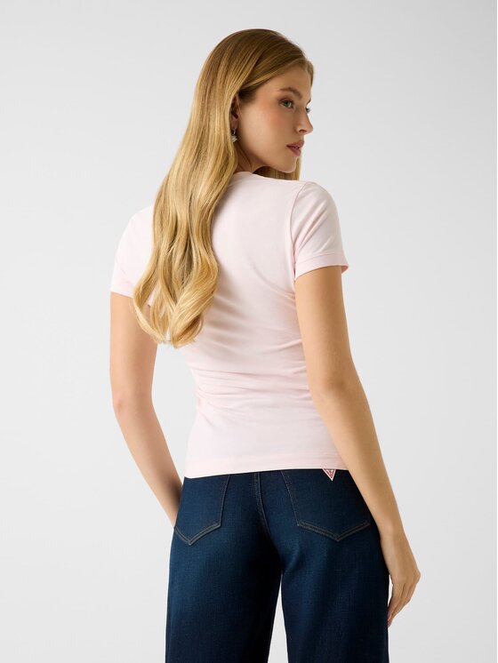 Guess Guess Футболка W2YI44 J1314 Рожевий Regular Fit