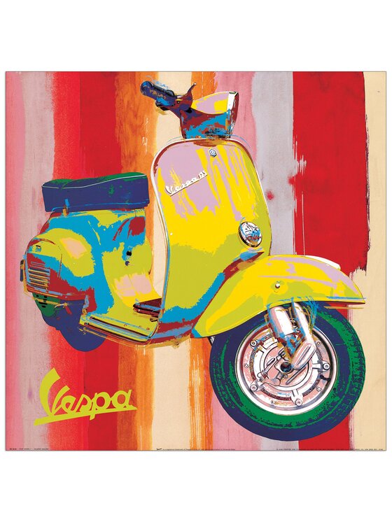 Artopweb Artopweb Dekoracja ścienna Pop Vespa I Kolorowy
