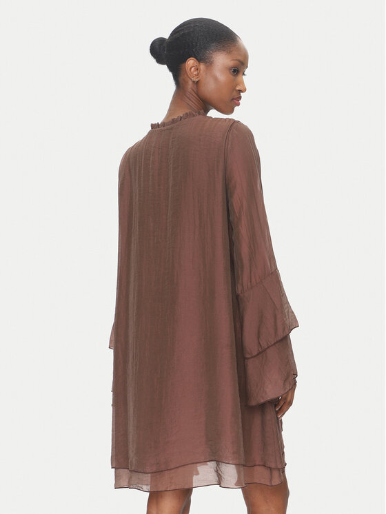 ViCOLO ViCOLO Nyári ruha Abito TD0753 Barna Regular Fit